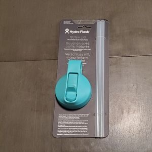 Hydro flask wide mouth straw lid in a sea green